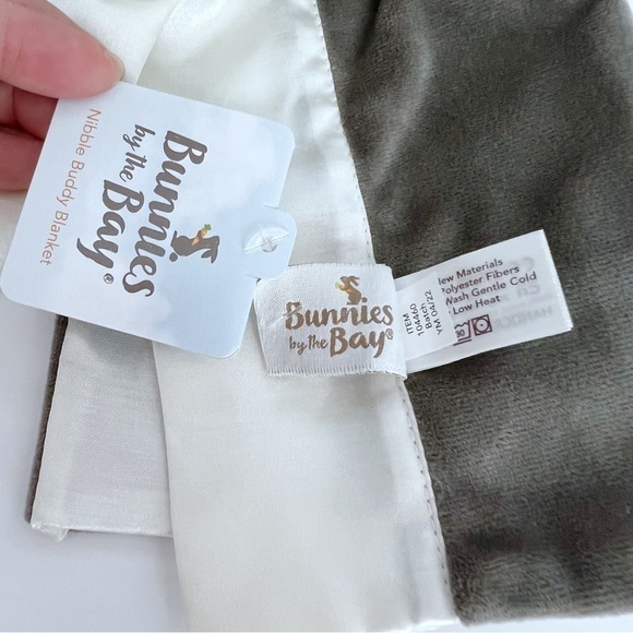 Bunnies By The Bay COAL Bunny Nibble Buddy Blanket - Picture 5 of 7